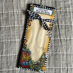 NWT Suzy Toronto Magnetic Notepad with Ribbon